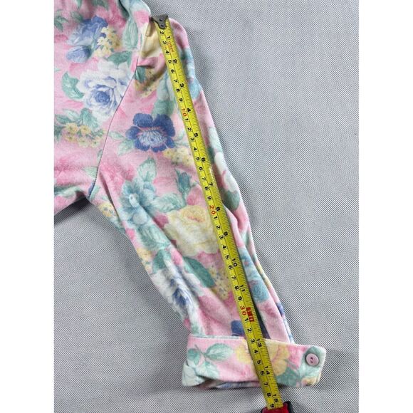 Vintage Miss Oops California Floral Button-Down Dress With Belt Pastel Pink & B - Picture 13 of 16